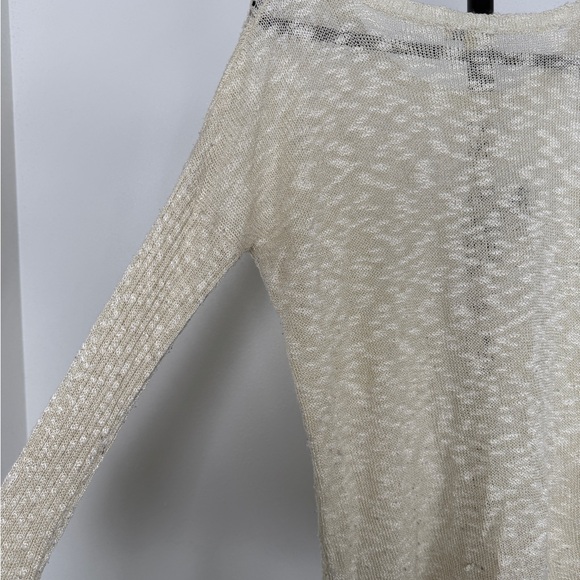 Cecio Metallic Open-Knit Sweater Top – Size S - Picture 5 of 5